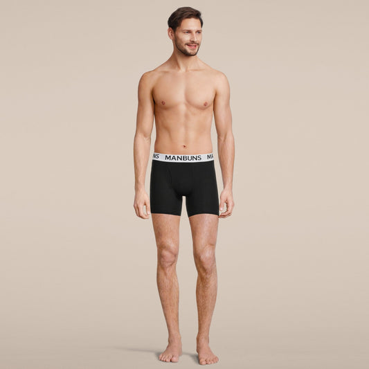 Men's Classic Black Boxer Brief Underwear-1
